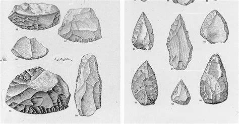 Drawings of Middle Palaeolithic Tools: Points & Scrapers (Illustration) - World History Encyclopedia
