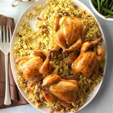 Cornish Hens with Wild Rice Recipe: How to Make It