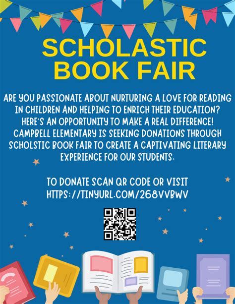 Scholastic Book Fair Flyer | Campbell Elementary School