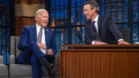 Biden mistakenly touts his '2020 agenda' during Seth Meyers interview ...