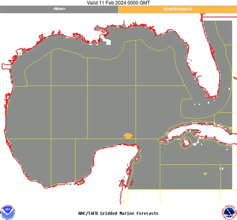 Marine Graphical Composite Forecast Map for Gulf of Mexico Offshore Waters