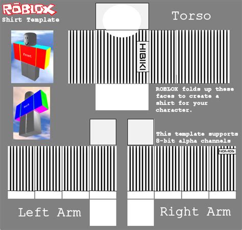 ROBLOX shirt template - HIBIKI NOMOS striped shirt by GiromCalica on ...