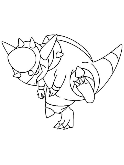 Rampardos Pokemon Coloring Page | The Best Porn Website