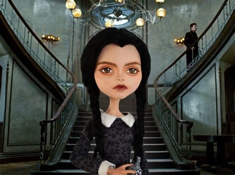 Wednesday Addams, inspired doll Wednesday Addams creepy doll,movie doll,dark doll,gothic doll ...