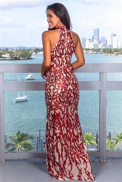 Red Halter Neck Maxi Dress | Maxi Dresses – Saved by the Dress