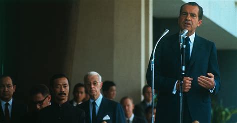 nixon-performing-a-speech-in-saigon - Vietnam War: Presidents and ...