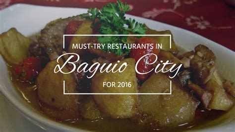 TOP PICKS: Must-try Homegrown Restaurants in Baguio | Pinoy ...