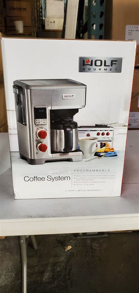 Wolf Gourmet WGCM100S Programmable Automatic Drip Coffee Maker 40094937851 | eBay