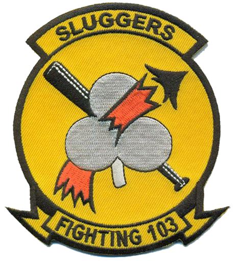 Officially Licensed US Navy VF-103 Sluggers Patch – MarinePatches.com - Custom Patches, Military ...