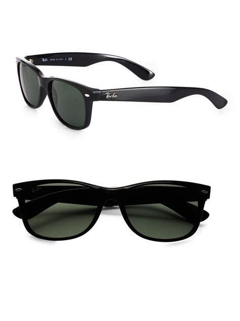Ray-ban New Wayfarer Sunglasses in Green for Men (black) | Lyst