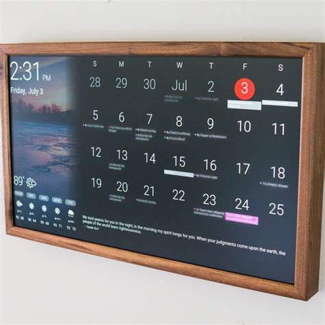 32 Digital Wall Display Smart Screen Wifi Calendar - Etsy | Digital ...