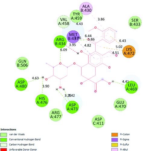 The significant ligand interactions between ranked pose 139, one ranked... | Download Scientific ...