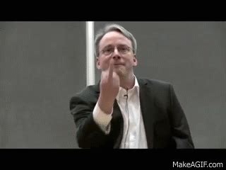 Linus Torvalds: Nvidia, Fuck You! on Make a GIF