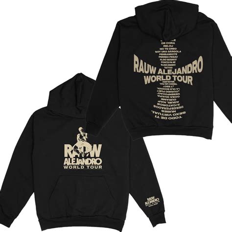 Rauw Alejandro World Tour Merch Hoodie Long Sleeve Woman Man Sweatshirt ...