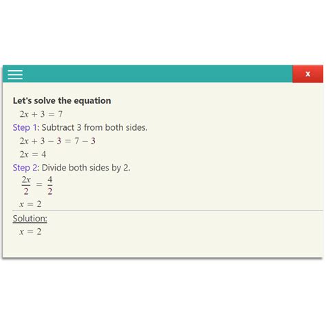 Linear Equation Calculator with steps | Linear Equation Solver