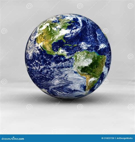 A Beautiful 3D Render of Planet Earth Stock Photo - Illustration of ...