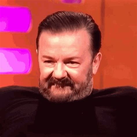 Ricky Gervais Smile GIF - RickyGervais Smile LipBite - Discover & Share ...