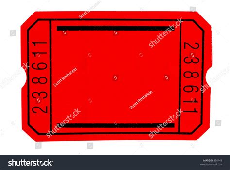 Blank Admission Ticket Stock Photo 350448 : Shutterstock