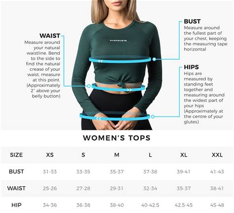 Bust Size Measurement Chart