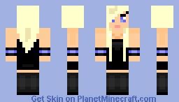 Girl Black Dress Minecraft Skin