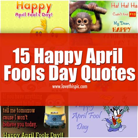 15 Happy April Fools Day Quotes