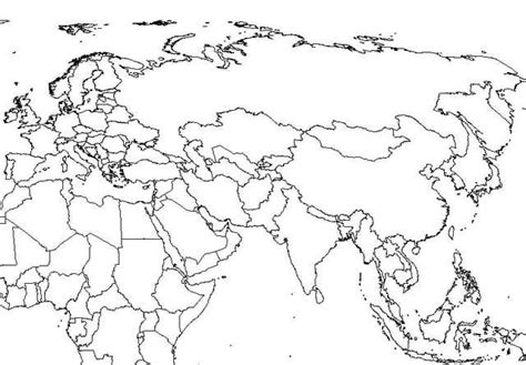 Afro Eurasia Blank Map