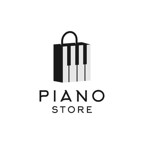 Premium Vector | Piano logo