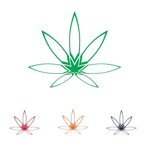 cannabis logo design 5725712 Vector Art at Vecteezy