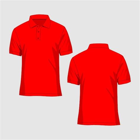 Premium Vector | Polo tshirt mockup vector image and illustration