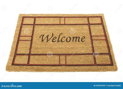 Welcome Mat stock image. Image of horizontal, front, architecture - 53397659