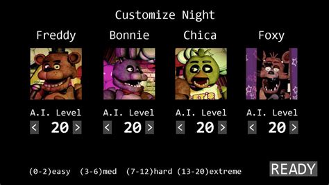 FNAF 1 Custom Night by Cashingaround on DeviantArt