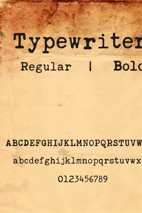 Typewriter Font – MasterBundles