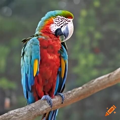 Macaw with scientific anatomy annotations on Craiyon