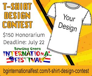 T-shirt design contest - Bowling Green International Festival