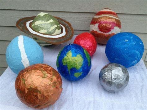 Solar System Projects: Mini Clay, Paper Mache, and Yarn Ball | Making ...