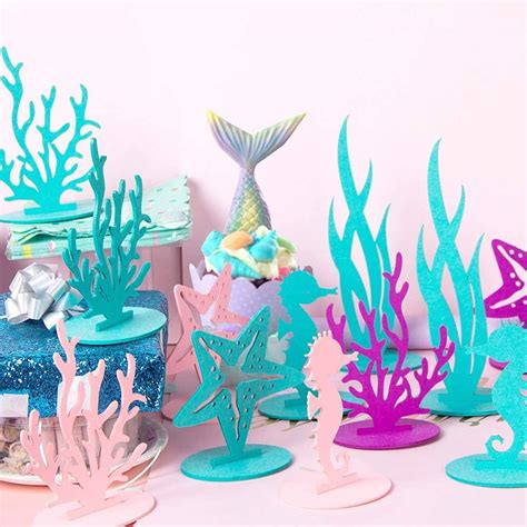 Amazon.com: Paper Jazz Mermaid Party Decorations Felt Table ...