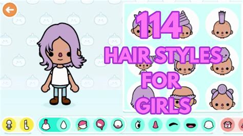 114 Hair Styles for Girls In Toca Life World Mod Apk All Unlocked - Arina Toca Gamer - YouTube