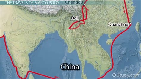 Marco Polo Route To China Map