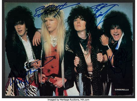 Cinderella Band Signed Magazine Page. ... Music Memorabilia | Lot #4099 | Heritage Auctions