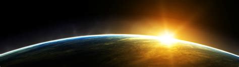 space, Earth, Sunrise, Multiple Display Wallpapers HD / Desktop and ...