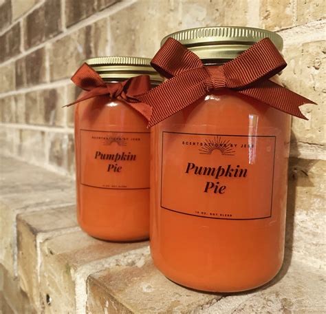 Homemade Pumpkin Pie Scented Candles | Unique items products, Candle s, Etsy