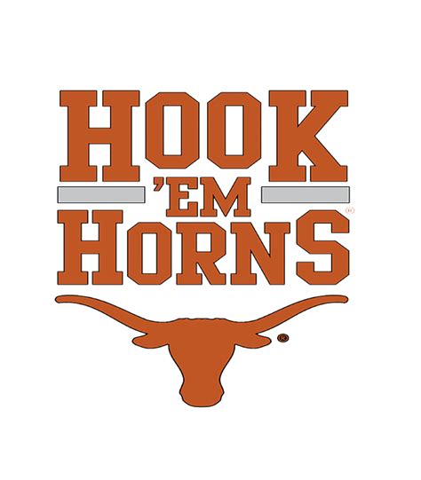 Texas Longhorns Hook em Horns Apparel Sticker by Bailek Aryia - Pixels