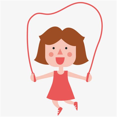 Skipping Girl, Girl, Rope Skipping, Cartoon PNG and Vector for Free ...