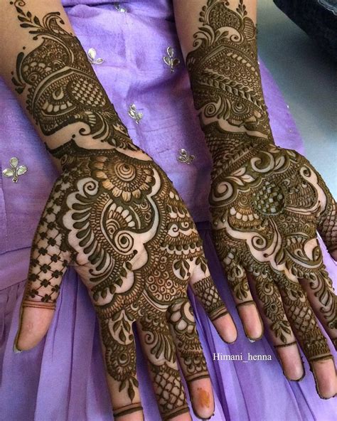 Stylish Mehndi Design on Instagram: “Full Hand Bridal Mehndi Design By @himani_… | Mehndi ...