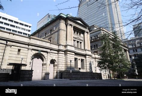 A picture shows the headquarter building of Bank of Japan, BOJ, in ...