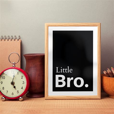 Little Bro quotes for Print Best quotes for brother brother | Etsy