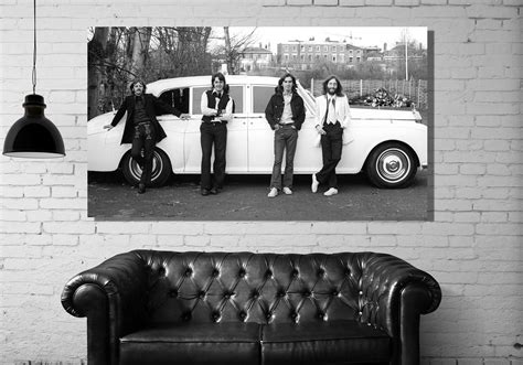 The Beatles Poster,The Beatles Wall Art, Beatles Black & Whi - Inspire ...