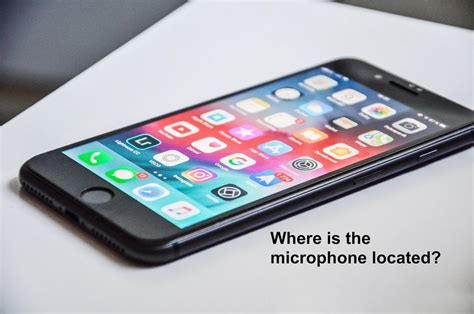 Where is the microphone on iPhone 8 located? - Descriptive Audio