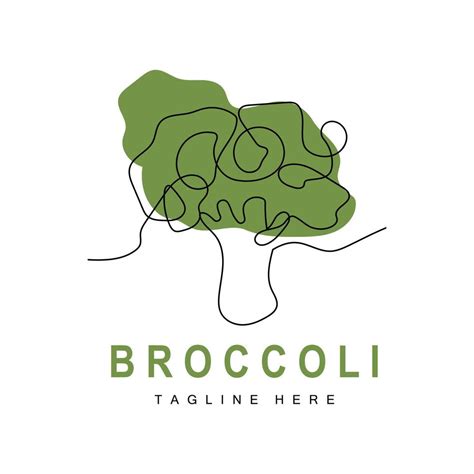 Broccoli Logo Design, Green Vegetable Vector, Broccoli Wallpaper ...