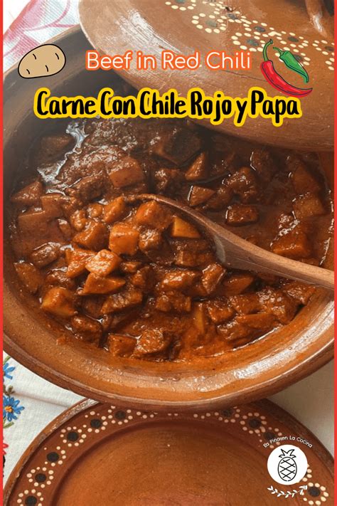 Carne Con Chile Rojo y Papa (Beef and Potato in Red Chili) | Recipe ...